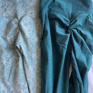 4 pairs Bombshell camo leggings&1Gymsharks adapt